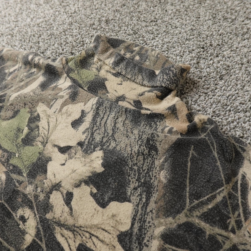 VTG LL Bean Shirt Mens‎ M Brown Green Camouflage Long Sleeve USA Hunting Outdoor